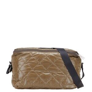 Burberry logo plate shoulder bag Khaki Green black nylon